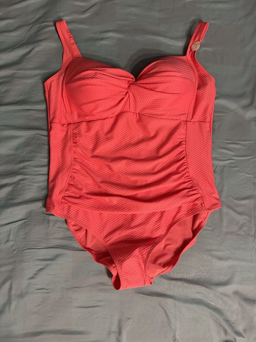 NWT ArteSands Bathing Suit Coral One Piece Women's US 20+ Multi Cup Fit